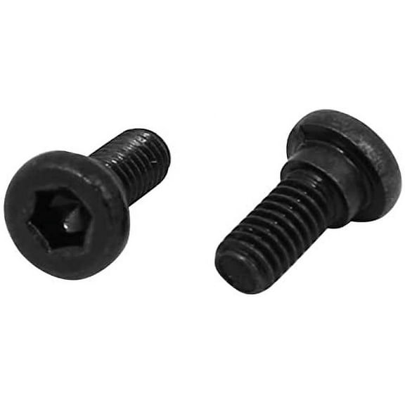 10pcs M2.5 Socket Cap Head Bolts Carbon Steel Full Thread Screws for Machine Equipment Repair Black