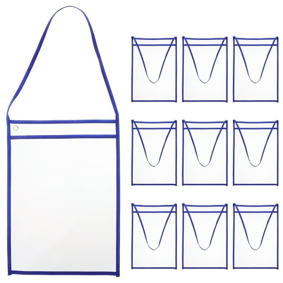 ITSELFER 10pcs Transparent File Pockets School Sheet Protectors Convenient Dry Erase Sleeves