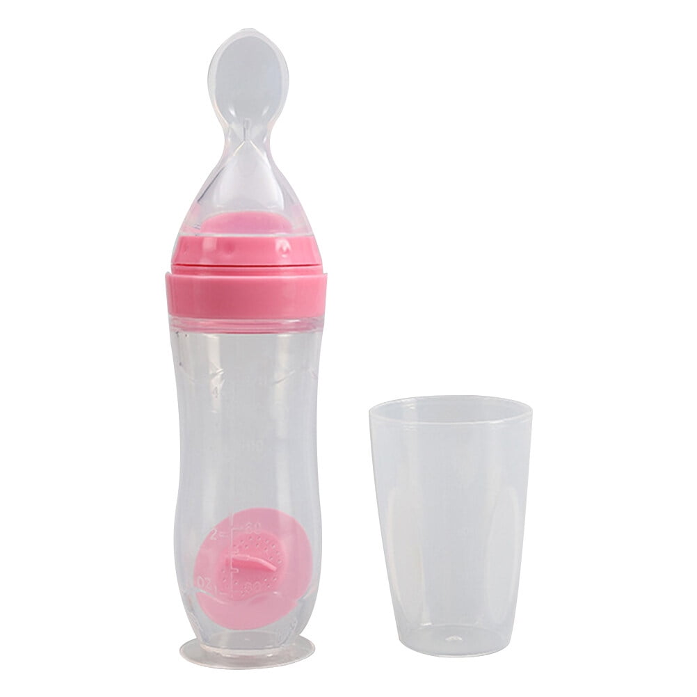 ITSELFER 120ML Baby Suction Type Rice Paste Milk Bottle Safe Infant