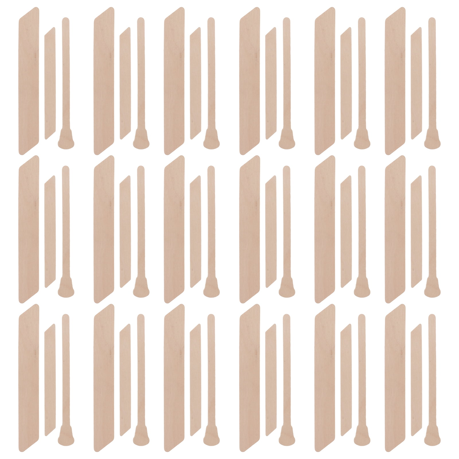 ITSELFER 150Pcs Hair Removal Wax Stick Wooden Wax Applicator Hair