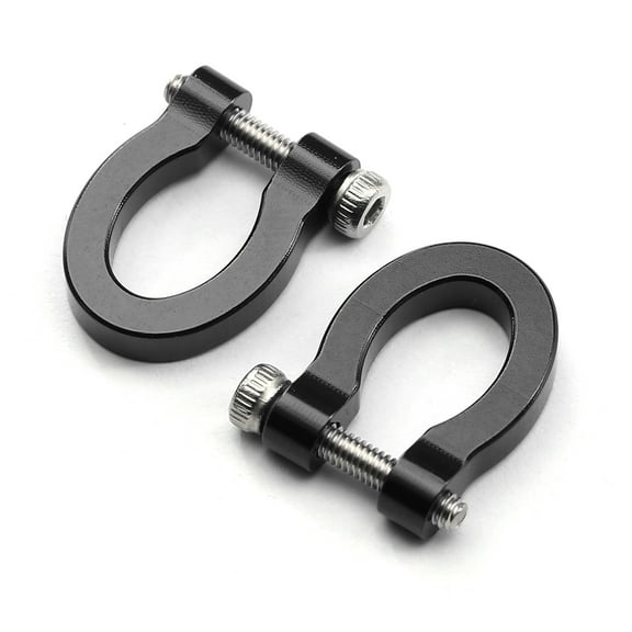 ITSELFER 1Pair D Ring Shackle Towing Hook Trailer Buckle Screw Pin Tow Shackles Soft Shackle Kit For Truck Vehicle Recovery