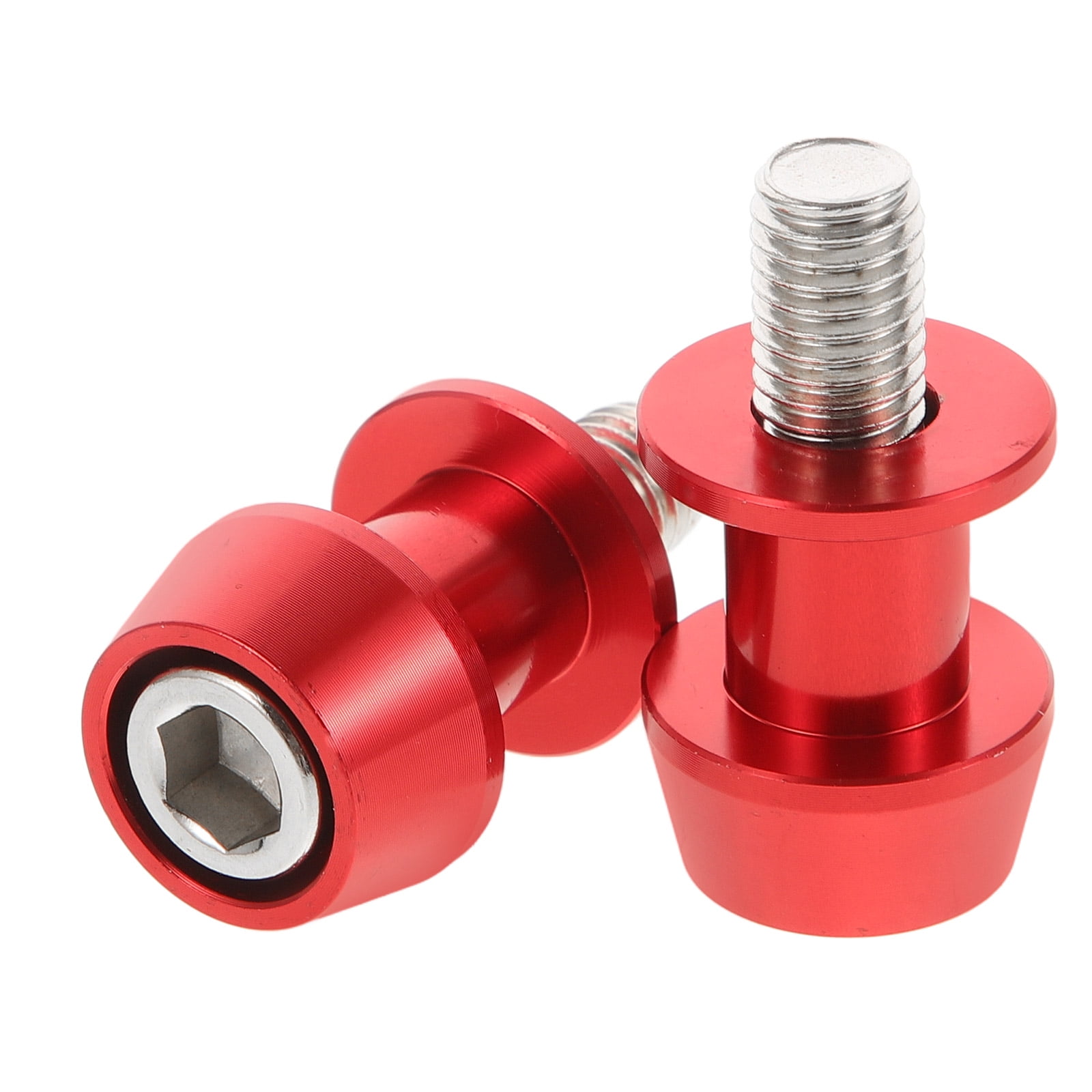 ITSELFER 2 Pairs Motorcycle Swing Arm Spool Slider 10mm Aluminum Alloy Universal Swing Arm Spool Motorbike Swing Arm Slider Supply