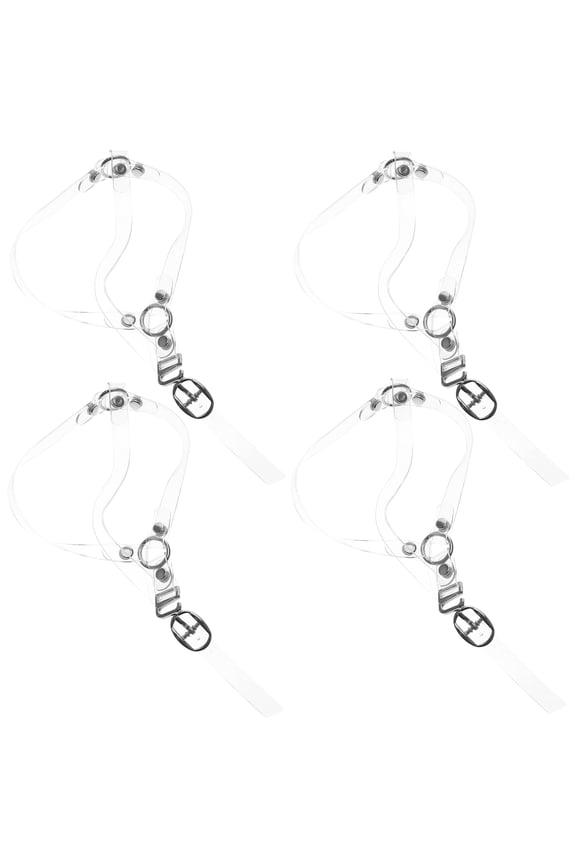 2 Pairs of Clear Shoe Straps Heels Detachable Shoe Straps for Heel Ankle Strap Extender for Wide Ankles High Heels Shoe Strap Extender