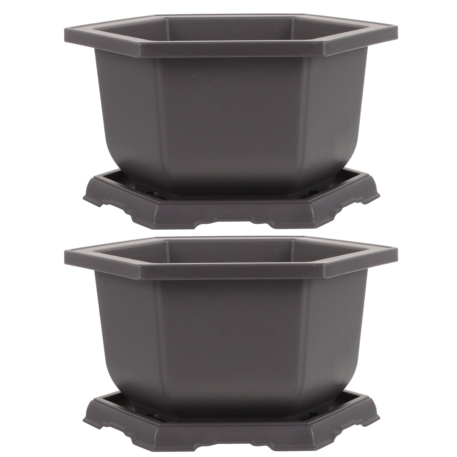 ITSELFER 2 Sets Plastic Plant Pots Flower Pot for Garden Plastic Flower