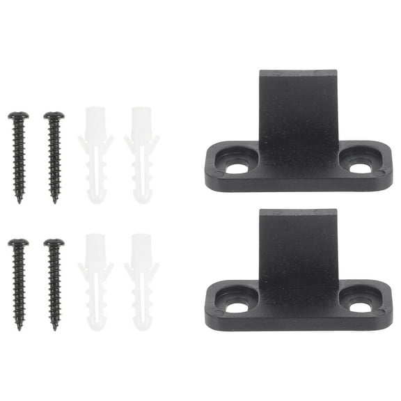 ITSELFER 2 Sets Sliding Closet Door Guides Barn Door Floor Guides Hardwares Door Stopper