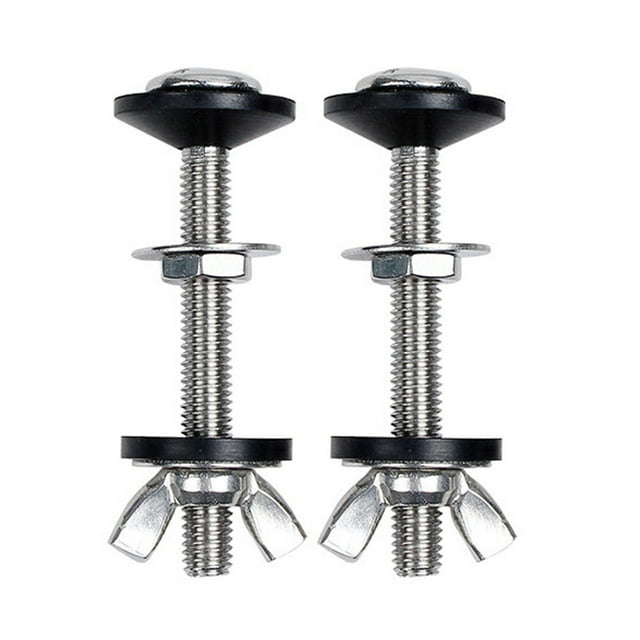 ITSELFER 2 Sets Toilet Tank Bolts And Gasket Fastening Toilet Seats