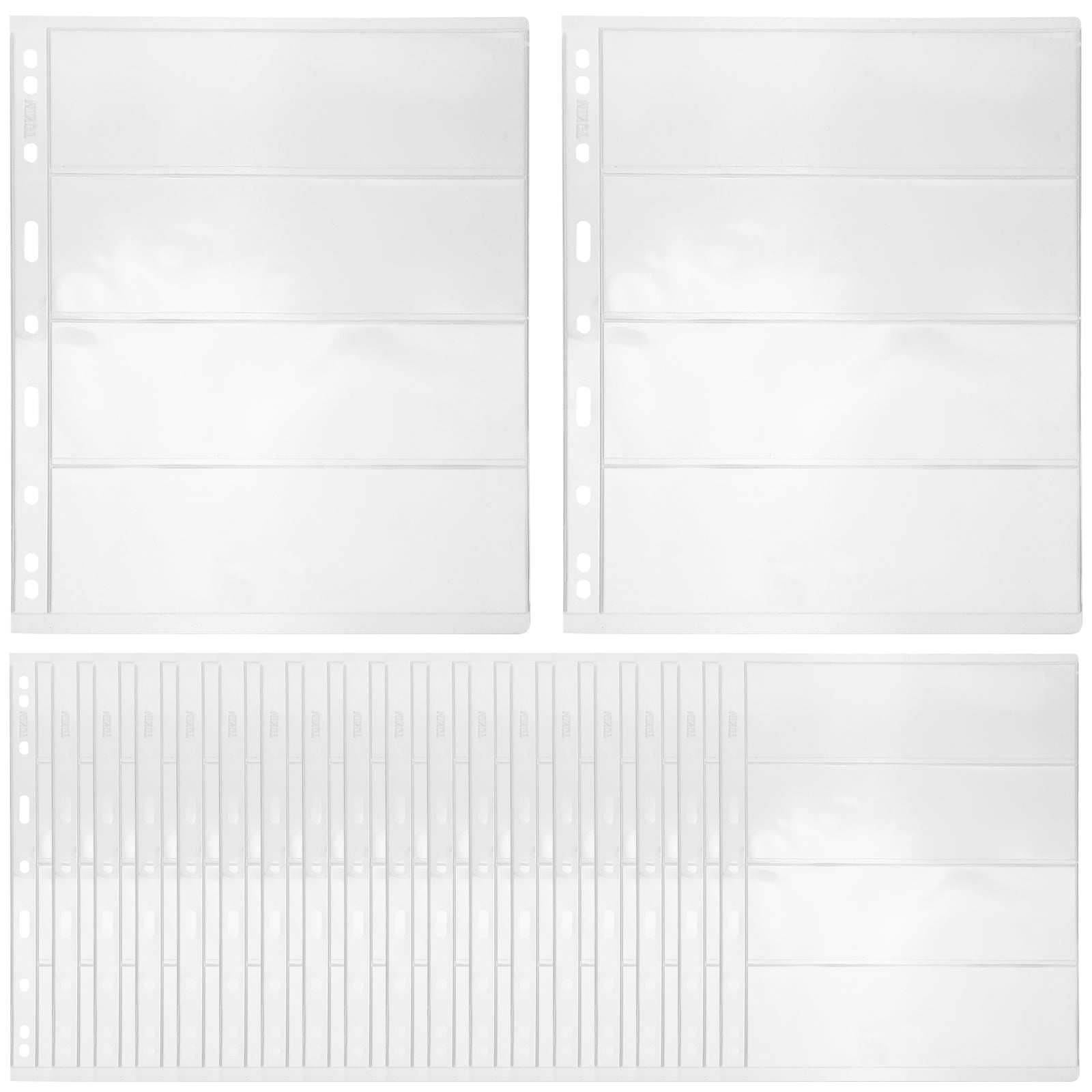 ITSELFER 20 Sheets Stamp Album Pages Stamp Album Binder Pages with