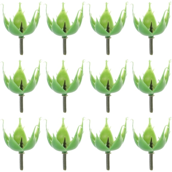 ITSELFER 200pcs Rose Calyx Blush Flowers Receptacle Artificial Flower Calyxes Flower Fake Calyx Floral Sepals Bouquet Preserved Flower Accessories For Diy Craft