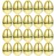 ITSELFER 20Pcs Plastic Easter Golden Egg Easter Egg Hunting Fillable