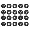 ITSELFER 20Pcs Wood Coat Button Suit Replaceable Buttons Four Hole