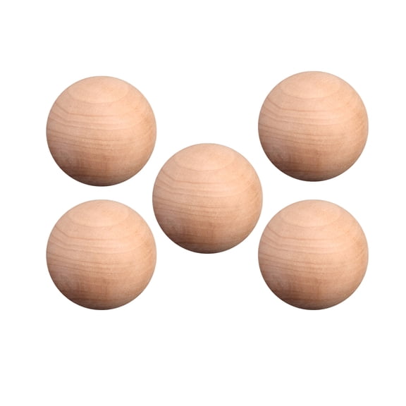 RENACLIPY 20pcs Natural Unfinished Wood Spheres for Crafts, Projects, Home Decor, Art Supplies and Activities