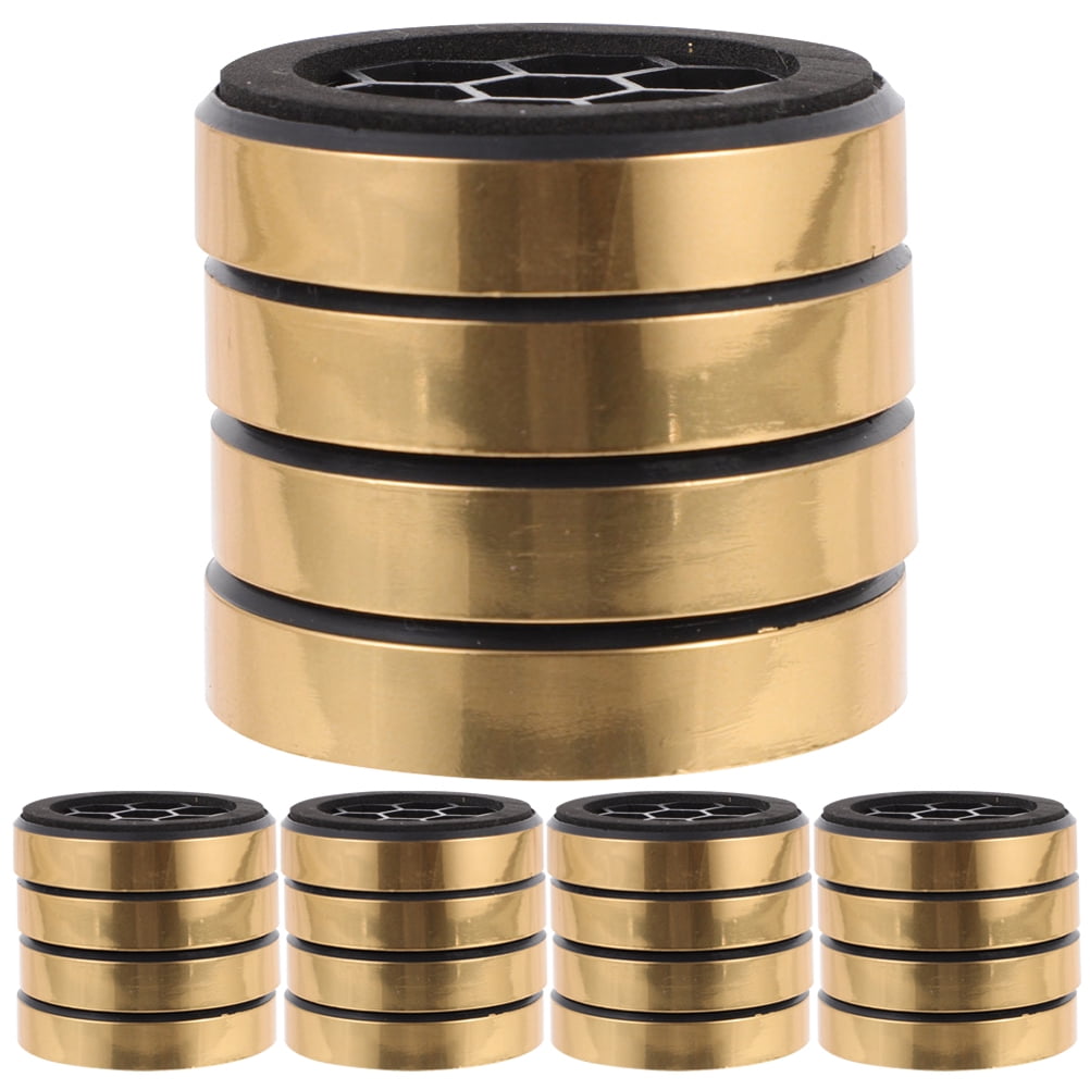 RENACLIPY Golden Plastic Isolation Pads for Amplifiers and Speakers Noise Reduction