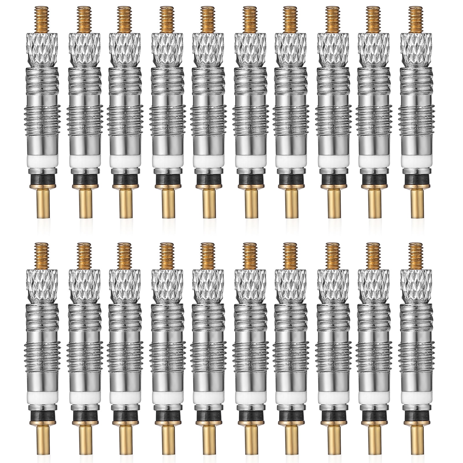 ITSELFER 20pcs Valve Cores Bike Tire Valve Core Replacement Detachable