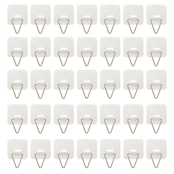 HEMOTON Raindrops 25pcs Adhesive Plate Hangers Invisible Holders for Wall Display Small Plate Art Decor Vertical Wall Mounting