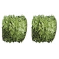 thumbnail image 1 of ITSELFER 2PCS Wreath Leaves Decorations Simulation Green Rattan DIY Garland Ornament Background Hanging Rattan for Door Window, 1 of 5