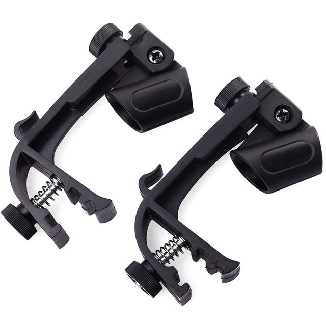 ITSELFER 2pcs Adjustable Clip On Drum Mount Microphone Mic Clamps