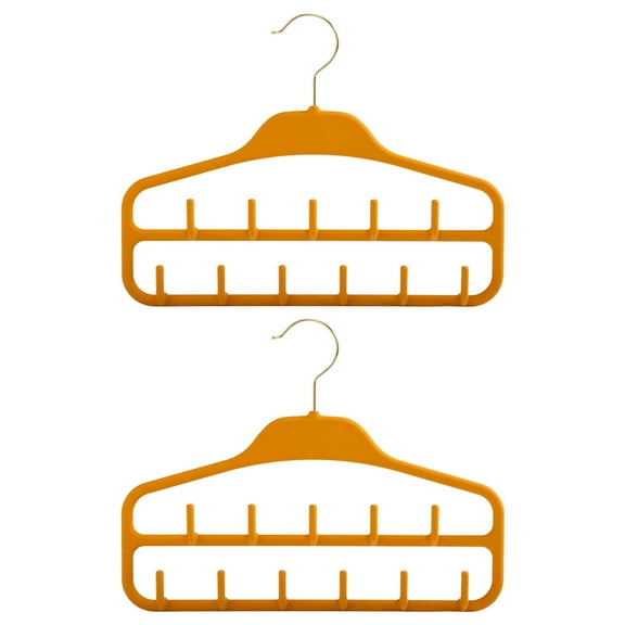 ITSELFER 2pcs Belt Rack Hanger Belt Hanger Organizer Multi-hook Tie Hanging Rack Closet Accessory