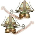 ITSELFER 2pcs Oil Lamp Wicks And Burners Set Oil Lamp Replacement Parts