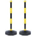 ITSELFER 2pcs Warning Column Safety Cones Traffic Cones Delineator Post