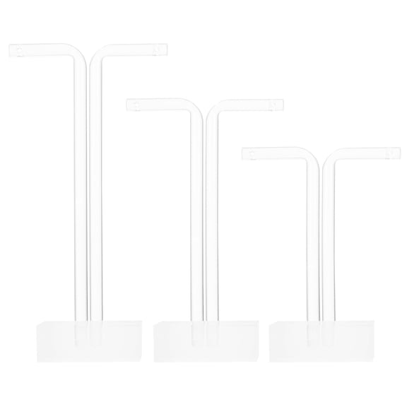 ITSELFER 3 Pcs 1 Set Durable Display Supports Fashionable Display Racks (Transparent)