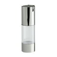 ITSELFER 30ml Transparent Silver Airless Pump Bottle Press Cream Jar