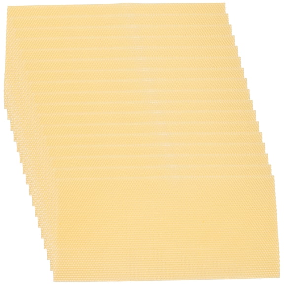 ITSELFER 30pcs Beehive Wax Frames Furniture Beeswax Foundation Sheets Beehive Supplies