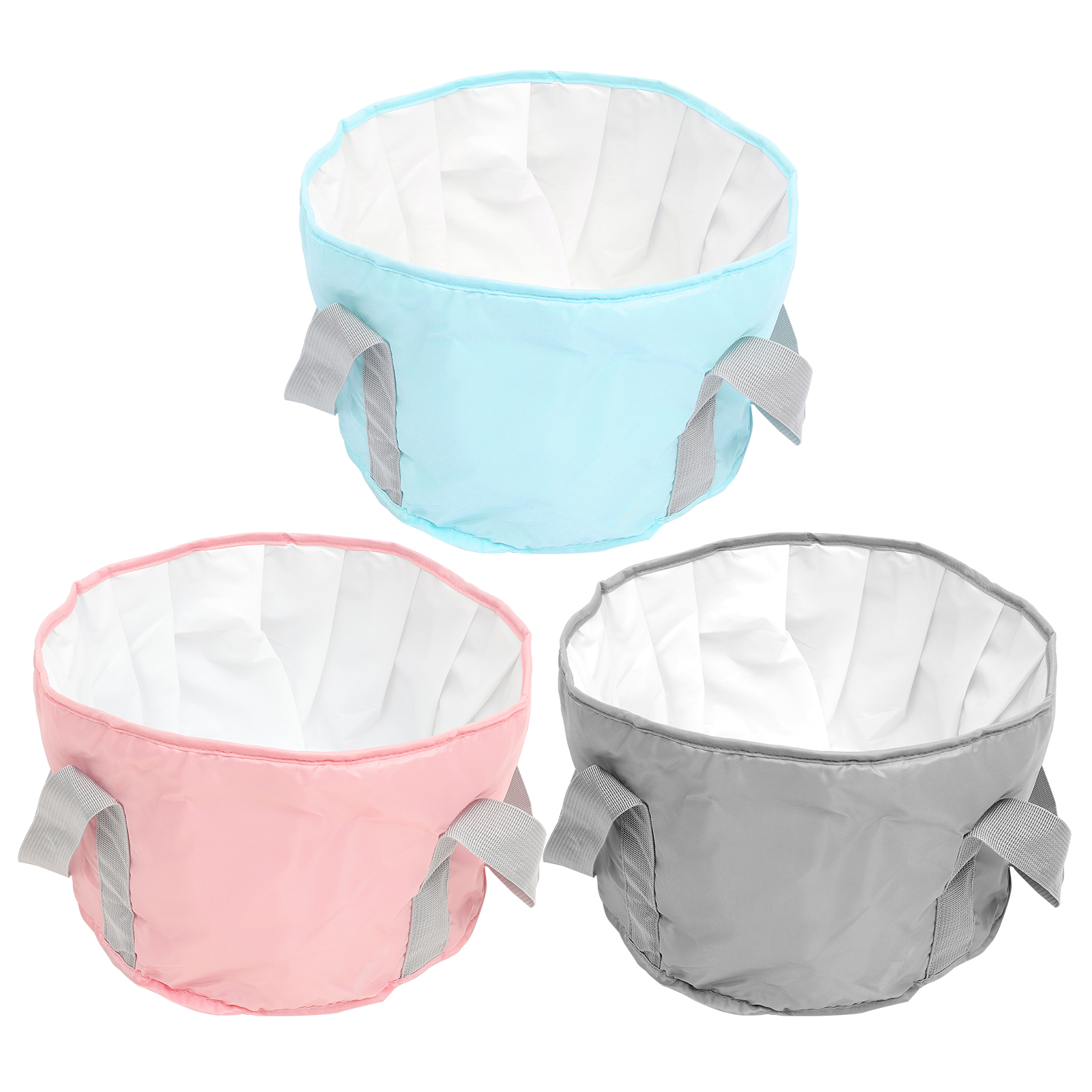 ITSELFER 3Pcs Collapsible Bucket Foot Soaking Bucket Portable Foot