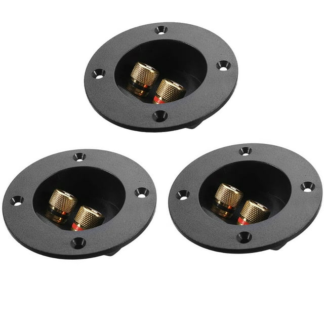 ITSELFER 3pcs DIY Home Car Stereo 2Way Speaker Box Terminal Binding