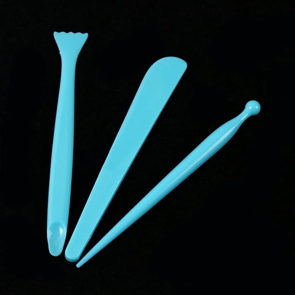 HEMOTON 3pcs Plastic Clay Modeling Tools for Pottery Carving Ceramics Shaping and Sculpting