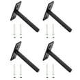 ITSELFER 4 Set Conceal Fastener Bracket Support Brace Floating Shelf