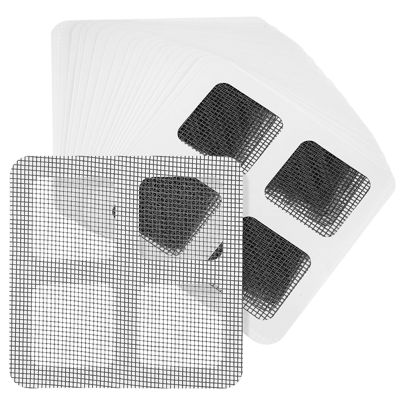 ITSELFER 40pcs Drain Covers Drain Filter Screens Adhesive Drain Mesh