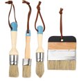 thumbnail image 1 of ITSELFER 4PCS/Set 1 inch Boar Bristle Paint Brush Wooden Handle Home Decoration Brush, 1 of 5
