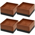 ITSELFER 4Pcs Bed Furniture Risers Household Bed Lifts Furniture Risers