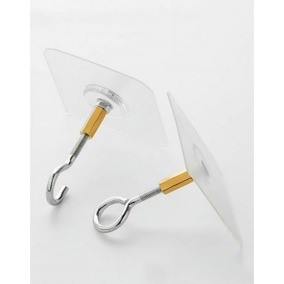 ITSELFER 4pcs Adhesive Ceiling Hooks Heavy Duty Ceiling Hooks For Hanging Plants Sticky Ceiling Hanger Stick On Hooks For Lights Wind Chimes Lantern