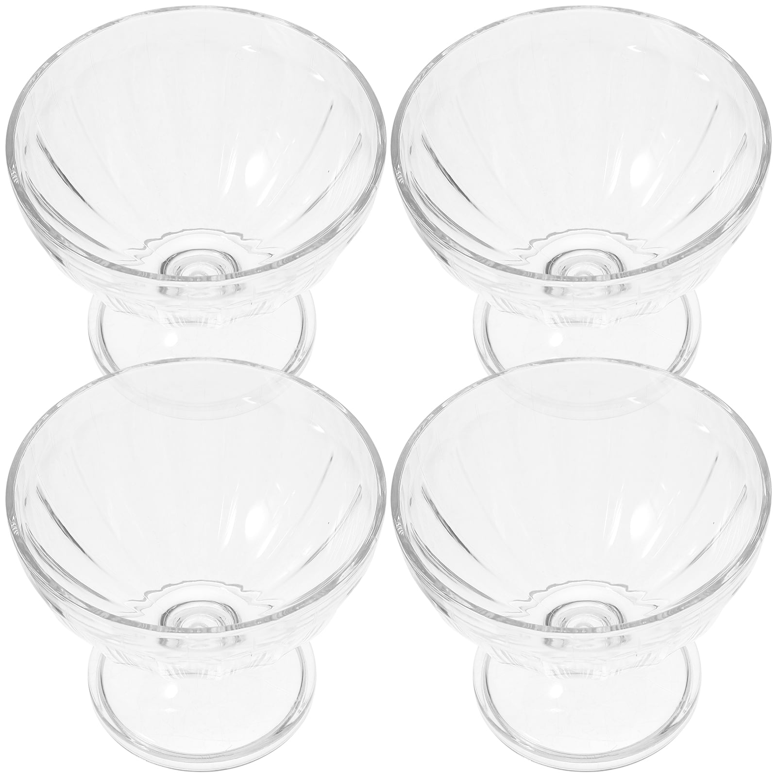 ITSELFER 4pcs Ice Cream Cups Multipurpose Fruit Salad Cups Ice Cream