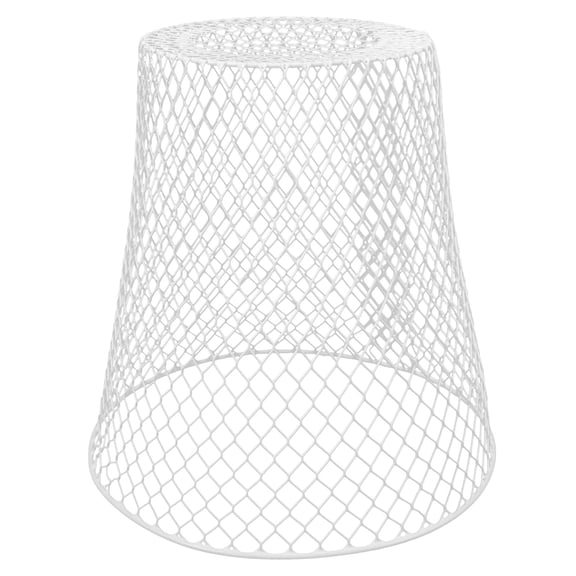 ITSELFER 4pcs Iron Weave Storage Basket Waste Management Basket Multi-Purpose Storage Basket Flower Plant Pot Iron Cage Metal Garbage Wastebasket