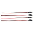 ITSELFER 4pcs Sae To Terminal Quick Connect Insulated Tube For Car