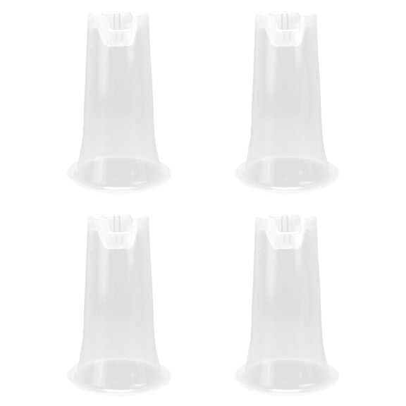 ITSELFER 4pcs Slotted Orchid Pot Plastic Plant Container Transparent Orchid Cultivation Pot for Home Outdoor Outside (4 Inch + 5 Inch + 6 Inch + 7 Inch)