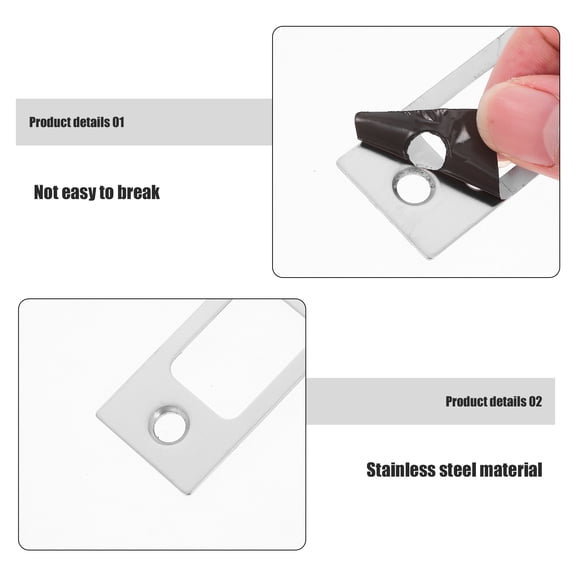 YOSADIER Heavy Duty Stainless Steel Deadbolt Door Plate, Reinforced Security Lock Protector, Easy Installation