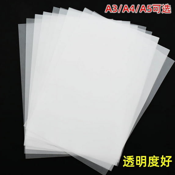 ITSELFER 50 Sheets Tracing Paper, Vellum Paper Sketching Artists Tracing Paper Clear Tracing Sheets for Sketching Tracing Drawing Animation Art Projects