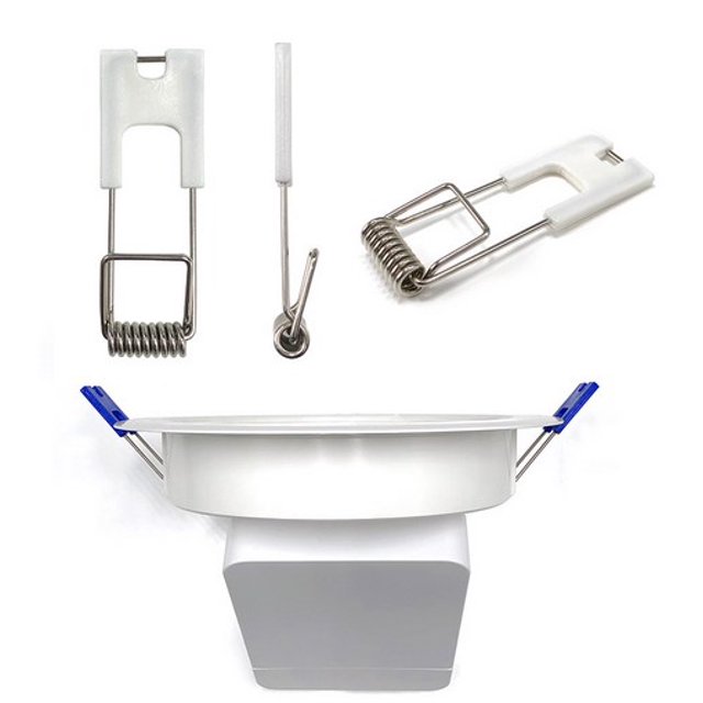 ITSELFER 50Pcs Panel Light Spring Clip Downlight Retaining Clamp Light