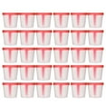 ITSELFER 50pcs 40ml Disposable Specimen Cups Practical Plastic Specimen