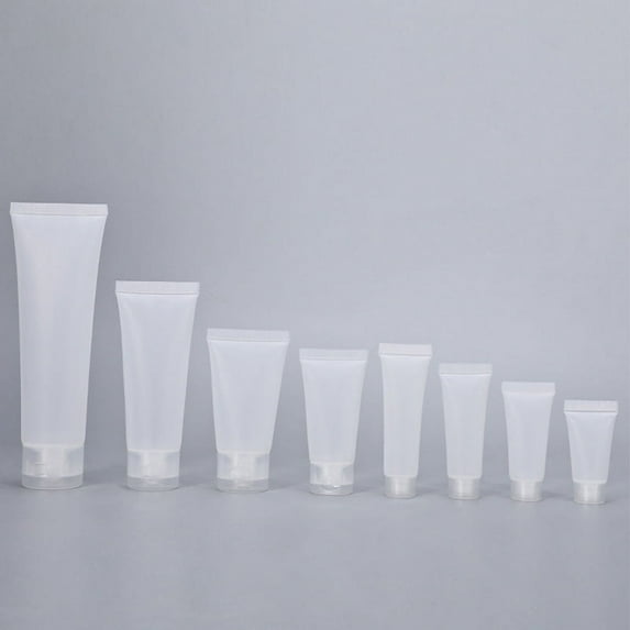 ITSELFER 50pcs Cream Tubes Empty Travel Tubes Empty Squeeze Tubes Lotion Bottle Refillable Travel Squeeze Tubes For Lotion Toothpaste Container