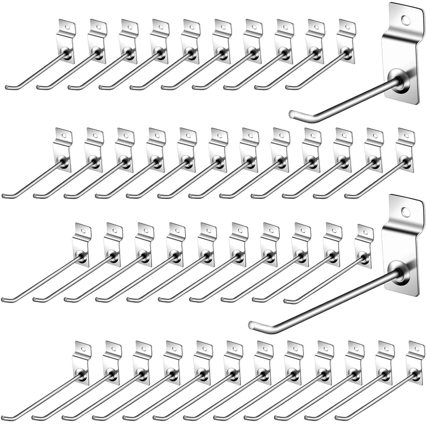 30pack Slatwall Hooks 4 And 6 Heavy Duty Panel Display | Desertcart Burkina Faso - View #10