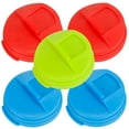 ITSELFER 5Pcs Reusable Plastic Bottle Caps Beverage Preventing Spillage