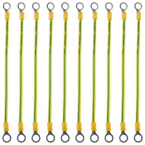 ITSELFER 5pcs Ground Straps Automotive Ground Strap Braided Copper Ground Strap Grounding Cable Straps Earth Bonding Wire Grounding Wire for Most Cars