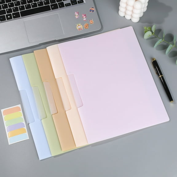 ITSELFER 5pcs Report Covers With Swing Clip A4 File Folder With Swing Clip Slide Locking Report Covers Letter Size Presentation Binder For School Business