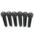 ITSELFER 6 Pcs Guitar Bridge Pin Replacement Wooden String Stud With