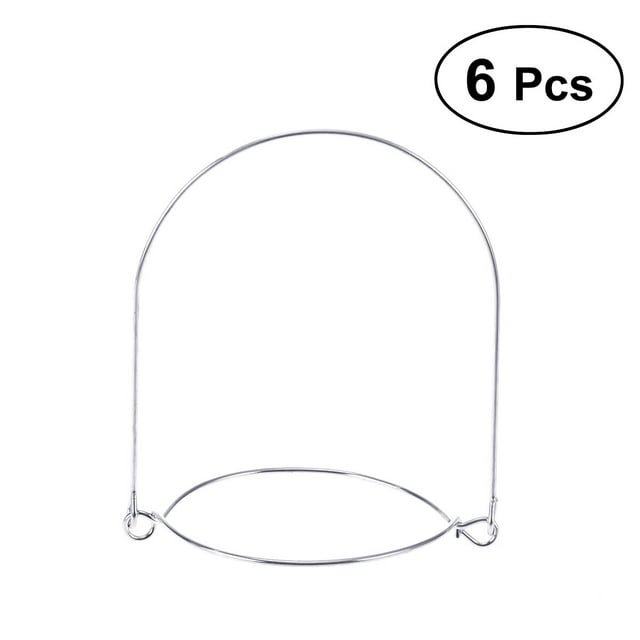 ITSELFER 6 Pcs Mason Jar Handles Stainless Steel Wire Hanger Mason Jar