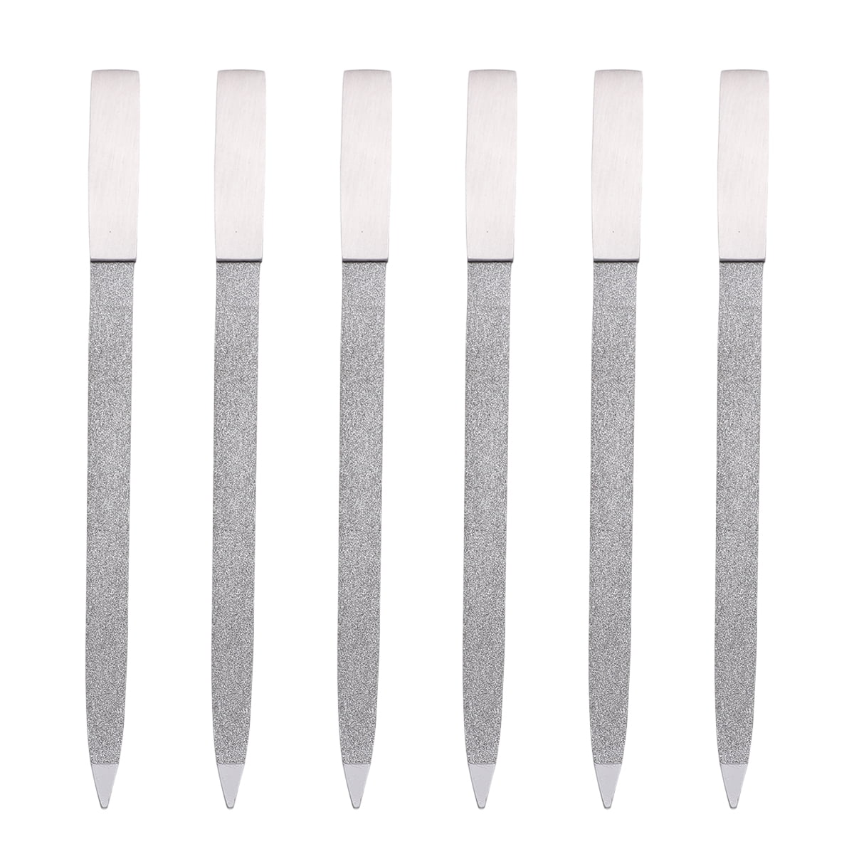 ITSELFER 6PCS 7 Inches Stainless Steel Sanding File Nail Sanding File